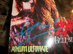 Rob Zombie Rare Signé 18 Art Asylum Action Figure Hellbilly Deluxe White + Bas