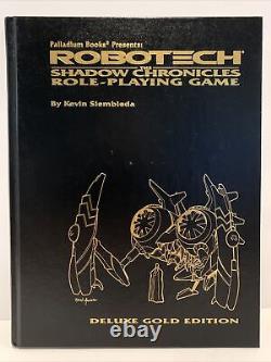 Robotech The Shadow Chronicles Rpg Autographied Deluxe Gold Edition #59/500 Hc