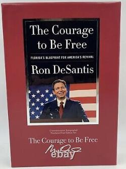 Ron DeSantis a signé l'édition de luxe numérotée du coffret collector 'Le Courage d'être libre' /5600.