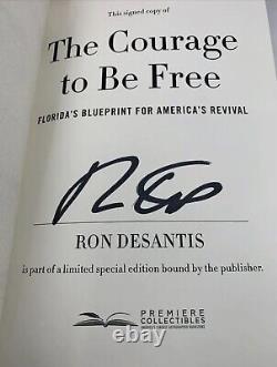 Ron DeSantis a signé l'édition de luxe numérotée du coffret collector 'Le Courage d'être libre' /5600.