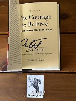 Ron DeSantis a signé le coffret de collection DELUXE NUMÉROTÉ /5000 Le Courage d'être libre
