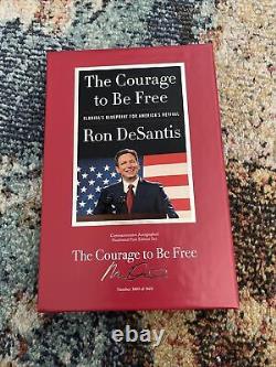 Ron DeSantis a signé le coffret de collection Deluxe 3869/5600 Le Courage d'être libre.