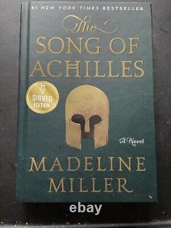 SIGNÉ Le Chant d'Achille par Madeline Miller (B&N Exclusive) HC TRANCHE SPRAYÉE