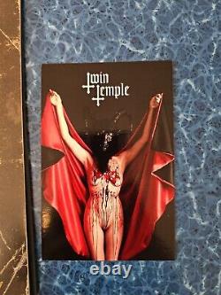 SIGNÉ Twin Temple - Stripped From The Crypt LP Édition Limitée Transparent avec Rouge Sang