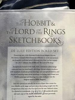 Signé Alan Lee Les carnets de croquis de l'édition deluxe de The Hobbit et Le Seigneur des Anneaux