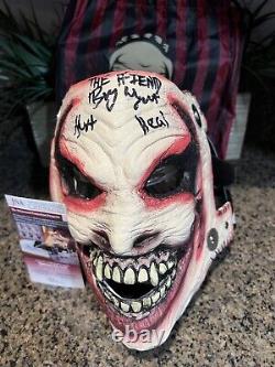 Signé Autographié Le Fiend Bray Wyatt Masque Deluxe Hurt Heal Wwe Aew Wwf