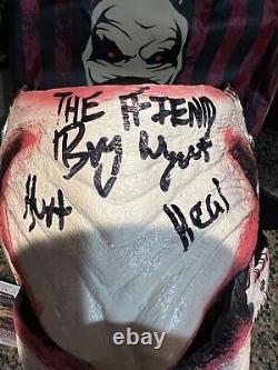 Signé Autographié Le Fiend Bray Wyatt Masque Deluxe Hurt Heal Wwe Aew Wwf