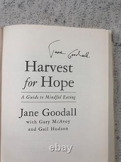 Signé Jane Goodall Harvest For Hope Un Guide Pour Une Saine Alimentation À Couverture Rigide