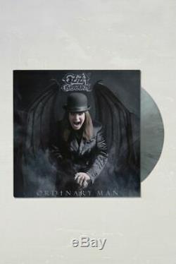 Signé Ozzy Osbourne Ordinaire Man Deluxe Argent Smoke Vinyl Lp & Litho