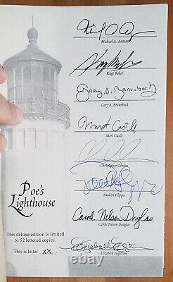 Signé Par 21 Auteurs Poe's Lighthouse Christopher Conlon XX De 52 Slipcase