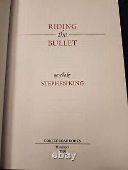 Signé! Riding The Bullet Mick Garris & Stephen King 2009 Limited Slipcased Hbdj