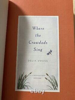 Signé! Where The Crawdads Sing Deluxe Edition De Delia Owens (2019, Couverture Rigide)
