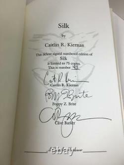 Silk By Caitlin R. Kiernan (first Hardcover Edition) Deluxe Ltd Numéroté Signé
