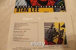 Stan Lee Signed Marvel Visionaries Deluxe Couverture Rigide J. Romita, Steve Ditko