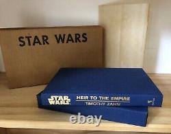 Star Wars Heir To The Empire Deluxe Limited First Edition 4/300 Signé Zahn Rare