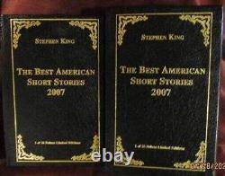 Stephen King Best American Short Stories 1st Deluxe Lmtd Signé