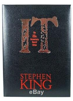 Stephen King Limited Edition It Signé Deluxe 25th Anniversary Illustrated Vf