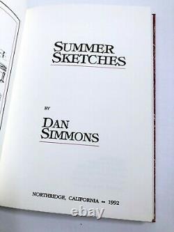 Summer Sketches Dan Simmons Lord John Press #u/26 Leather Illustrated
