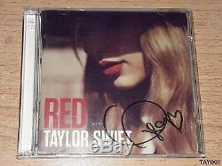 Taylor Swift CD Album Red Deluxe Edition Autographié Livret Signée Couverture