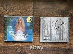 Taylor Swift Couverture Lenticulaire De Luxe Autotitrée Cd+dvd Et Folklore CD Signé