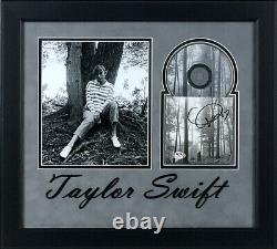 Taylor Swift Signé Folklore Autographié CD Deluxe Encadré Psa