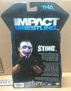 Tna Aew Jakks Impact Wrestling Deluxe Impact Series 3 Signé Par Sting The Iccon