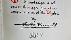 Walter Russell The Secret Of Light Signé Limited Deluxe 1st Ed.