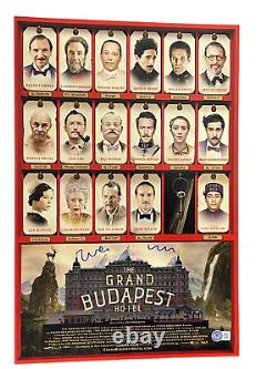 Wes Anderson a signé une photo 12x18 de l'autographe de l'Hôtel Grand Budapest, Beckett