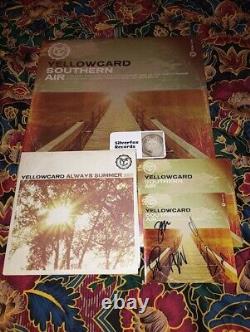 Yellowcard Southern Air 2012 Bundle de précommande deluxe LP/CD SIGNÉ/7 SCÉLÉS ! WOW